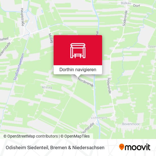 Odisheim Siedenteil Karte