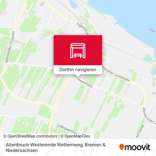 Altenbruch-Westerende Wetternweg Karte