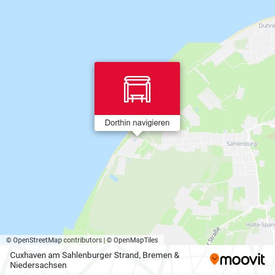 Cuxhaven am Sahlenburger Strand Karte