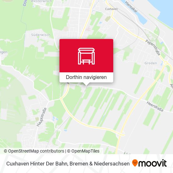 Cuxhaven Hinter Der Bahn Karte
