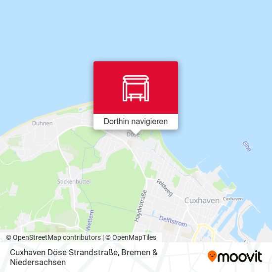 Cuxhaven Döse Strandstraße Karte