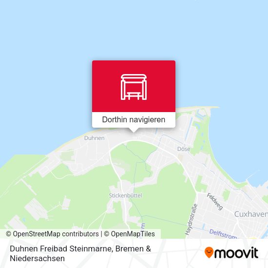 Duhnen Freibad Steinmarne Karte