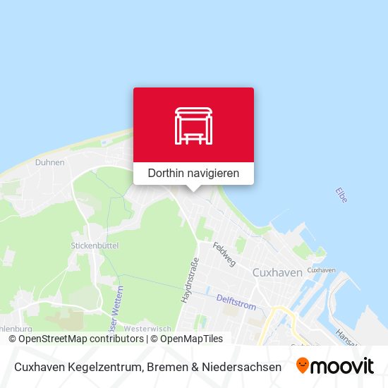 Cuxhaven Kegelzentrum Karte