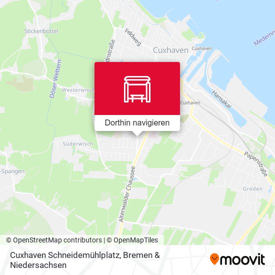 Cuxhaven Schneidemühlplatz Karte