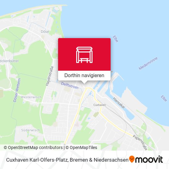 Cuxhaven Karl-Olfers-Platz Karte