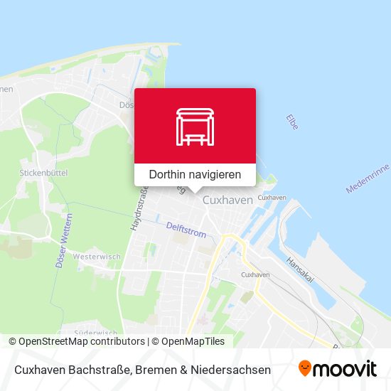 Cuxhaven Bachstraße Karte
