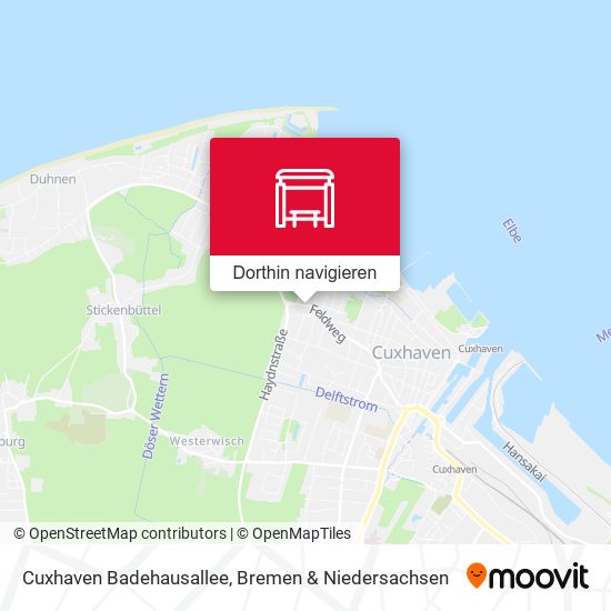 Cuxhaven Badehausallee Karte