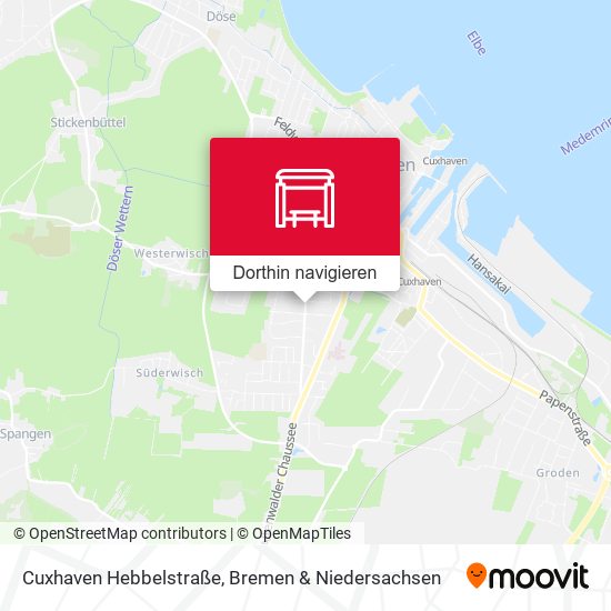 Cuxhaven Hebbelstraße Karte