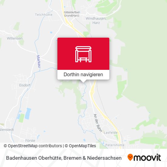 Badenhausen Oberhütte Karte