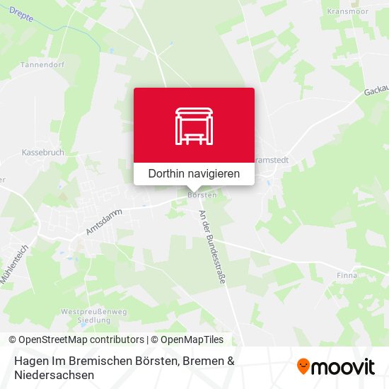 Hagen Im Bremischen Börsten Karte