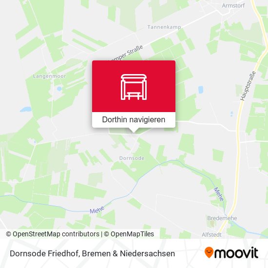 Dornsode Friedhof Karte