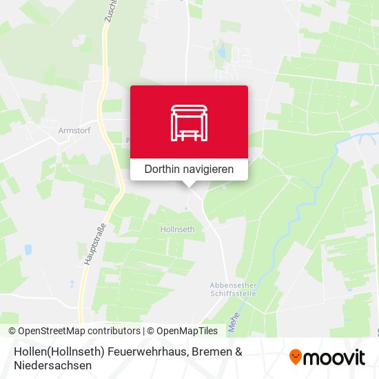 Hollen(Hollnseth) Feuerwehrhaus Karte