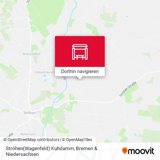 Ströhen(Wagenfeld) Kuhdamm Karte