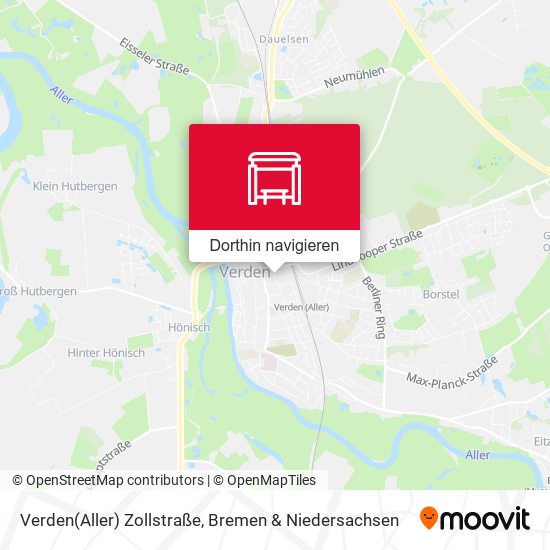 Verden(Aller) Zollstraße Karte