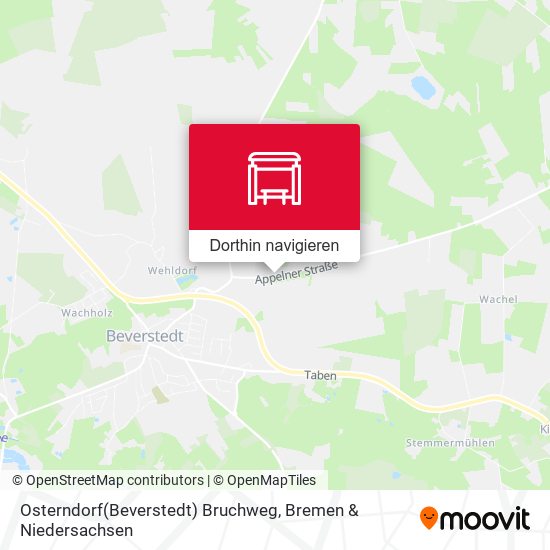 Osterndorf(Beverstedt) Bruchweg Karte