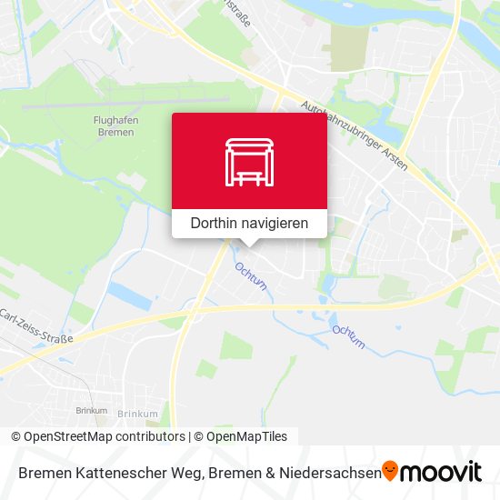 Bremen Kattenescher Weg Karte