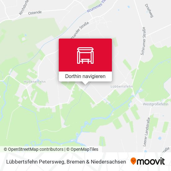 Lübbertsfehn Petersweg Karte