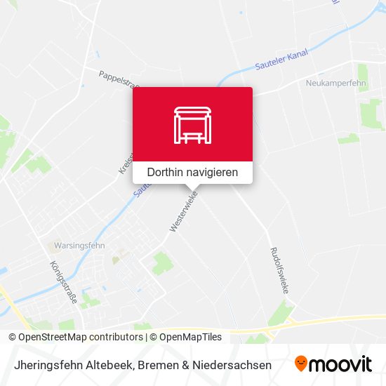 Jheringsfehn Altebeek Karte