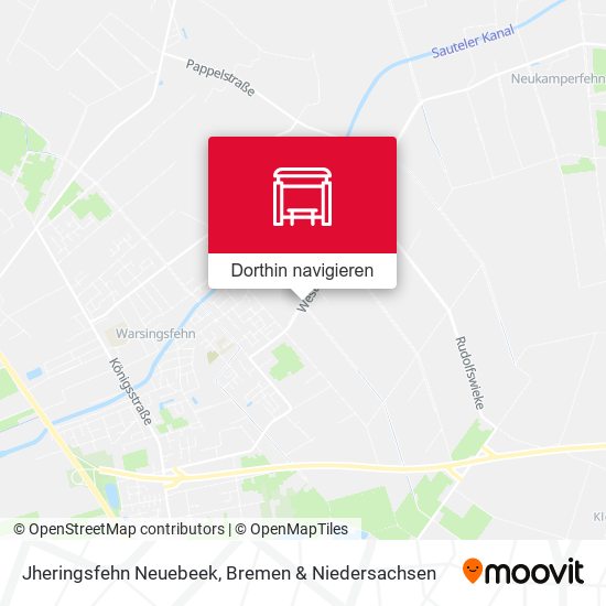 Jheringsfehn Neuebeek Karte