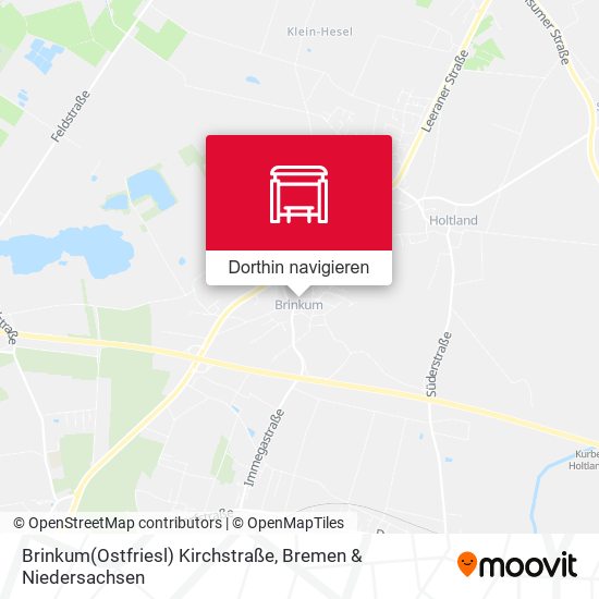 Brinkum(Ostfriesl) Kirchstraße Karte