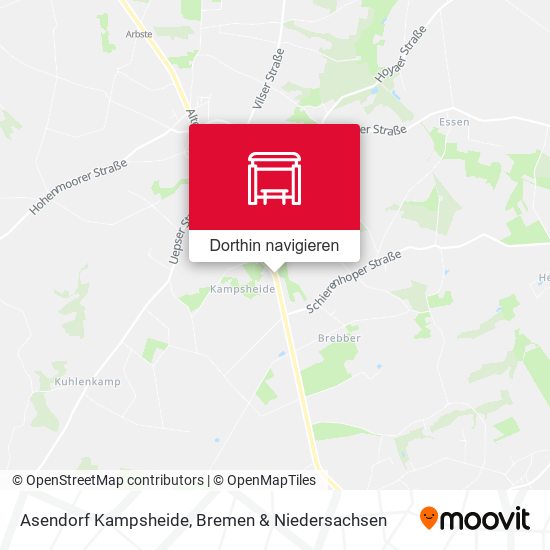 Asendorf Kampsheide Karte
