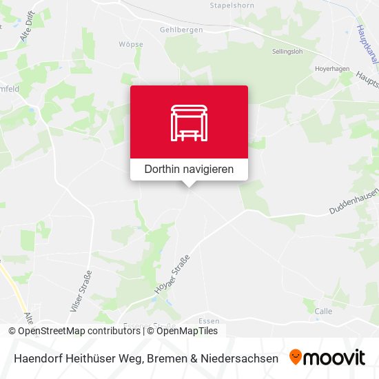 Haendorf Heithüser Weg Karte