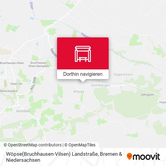 Wöpse(Bruchhausen-Vilsen) Landstraße Karte