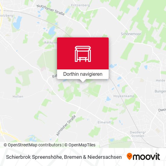 Schierbrok Spreenshöhe Karte