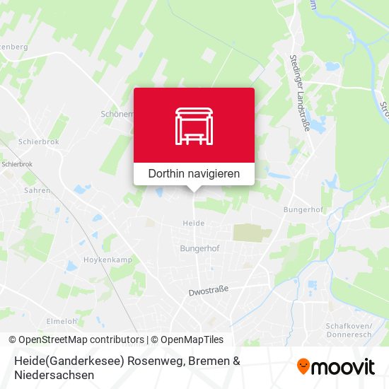 Heide(Ganderkesee) Rosenweg Karte
