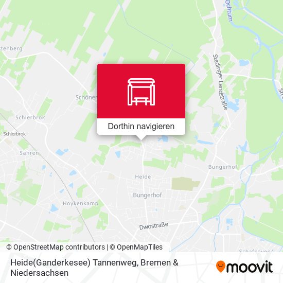 Heide(Ganderkesee) Tannenweg Karte