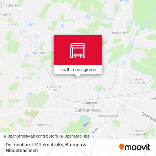 Delmenhorst Mörikestraße Karte