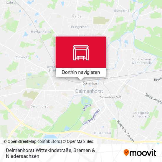 Delmenhorst Wittekindstraße Karte