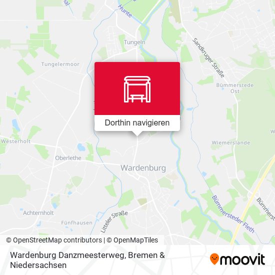 Wardenburg Danzmeesterweg Karte