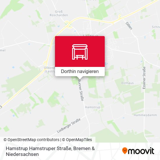 Hamstrup Hamstruper Straße Karte