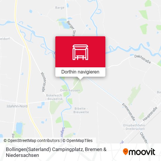 Bollingen(Saterland) Campingplatz Karte