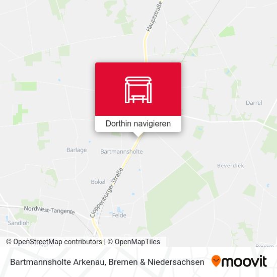 Bartmannsholte Arkenau Karte