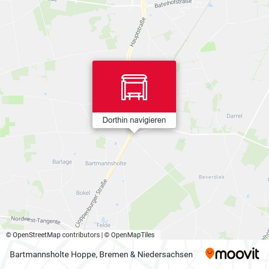 Bartmannsholte Hoppe Karte