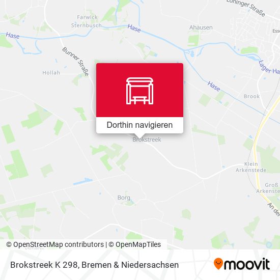 Brokstreek K 298 Karte