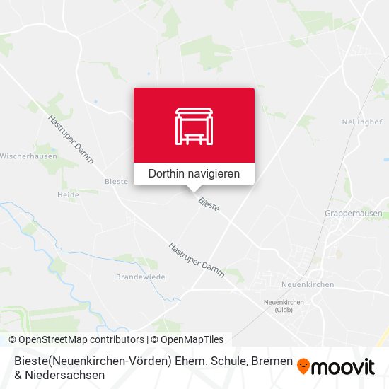 Bieste(Neuenkirchen-Vörden) Ehem. Schule Karte