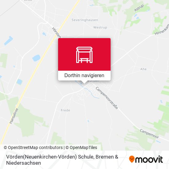 Vörden(Neuenkirchen-Vörden) Schule Karte
