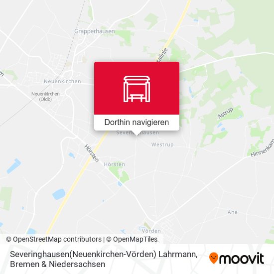 Severinghausen(Neuenkirchen-Vörden) Lahrmann Karte