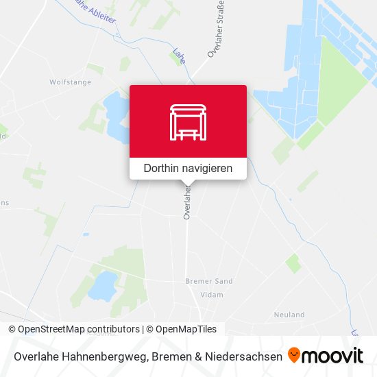 Overlahe Hahnenbergweg Karte