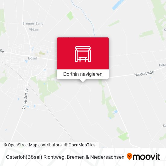 Osterloh(Bösel) Richtweg Karte