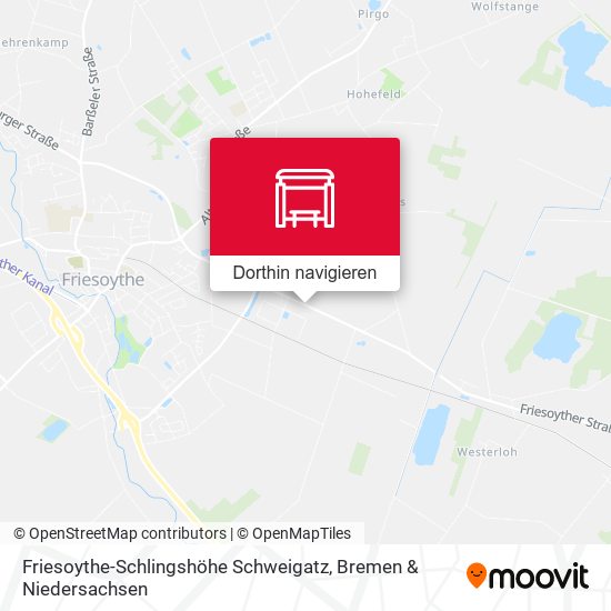 Friesoythe-Schlingshöhe Schweigatz Karte