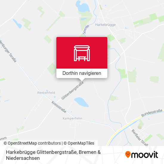 Harkebrügge Glittenbergstraße Karte