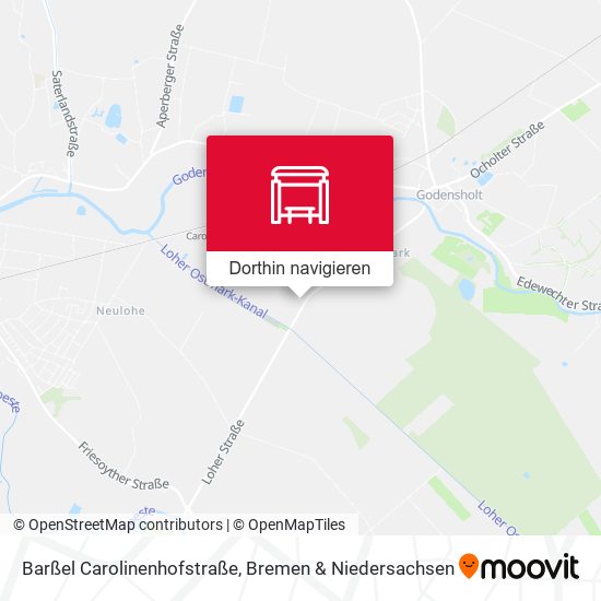 Barßel Carolinenhofstraße Karte