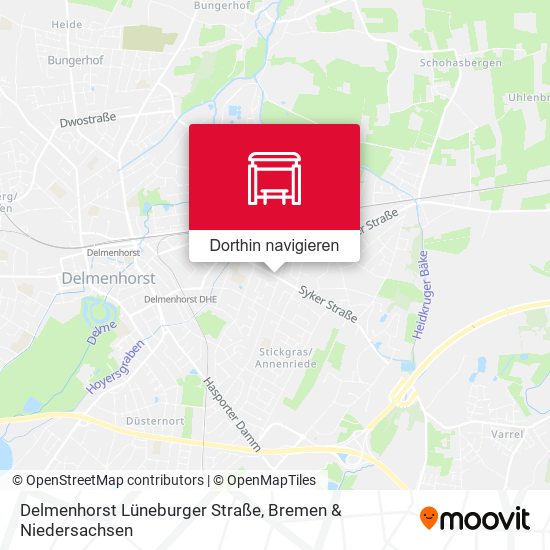 Delmenhorst Lüneburger Straße Karte