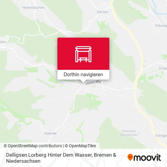 Delligsen Lorberg Hinter Dem Wasser Karte