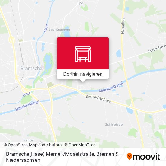 Bramsche(Hase) Memel- / Moselstraße Karte