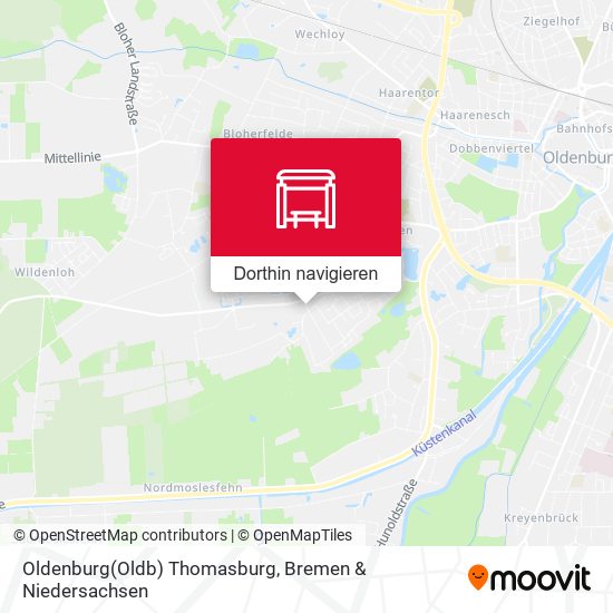Oldenburg(Oldb) Thomasburg Karte